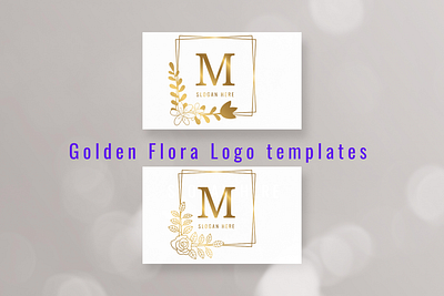 Golden Flora logo templates golden flora logo logo design logo templates logos