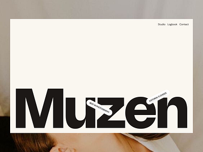 MUZEN - Fashion Photography Studio creative design exploration fashion figma minimal photography ui