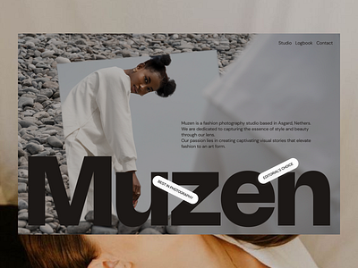 MUZEN Website branding creative design exploration figma minimal ui