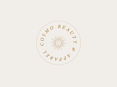 Cosmo Beauty & Apparel Logo Concept boho branding boho logo branding conscious design conscious logo design elevated branding elevated logo graphic design holistic logo logo logo design wellness logo