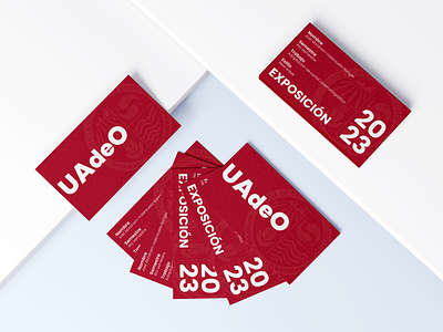UAdeO business card (Exhibition 2023) branding card design exhibition 2023 graphic design typography vector