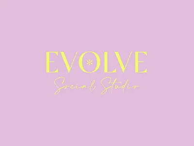Evolve Social Media Studio Logo Concept branding conscious design conscious logo design elevated logo graphic design logo logo design media agency logo social media agency branding social media agency logo