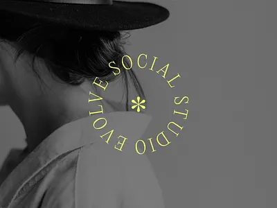Evolve Social Media Studio Logo Concept branding conscious design conscious logo design elevated logo graphic design logo logo design social media agency branding social media agency logo social media studio logo