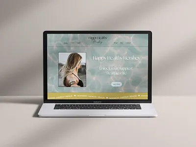 Happy Healthy Hershey Yogi Website boho branding boho website branding conscious design design holistic website web webdesign website concept website design wellness website yoga website yogi website