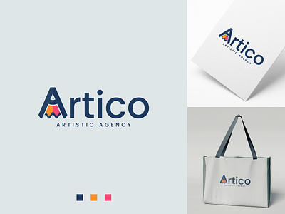 Artico - Logo Design art branding creative logo custom logo graphic design letter logo pencil logo symbol