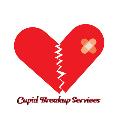 Cupid Breakup Services design graphic design logo