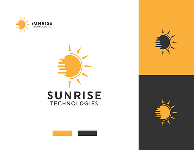 Sunrise Logo Design animation best logo brand identity branding graphic design illustration logo logo maker motion graphics sunrise tech logo