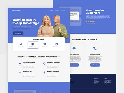 FortifyShield - Confidence in Every Coverage brand identity branding design digital design graphic design insurance poppins ui user interface ux web design web development