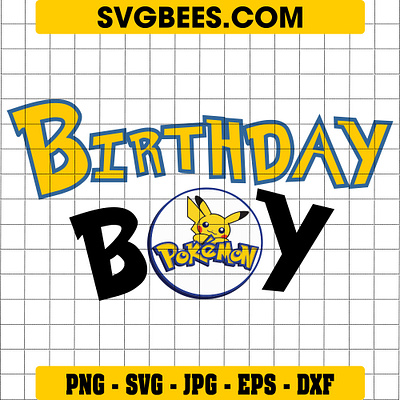 Pikachu Birthday SVG pikachu birthday svg svgbees