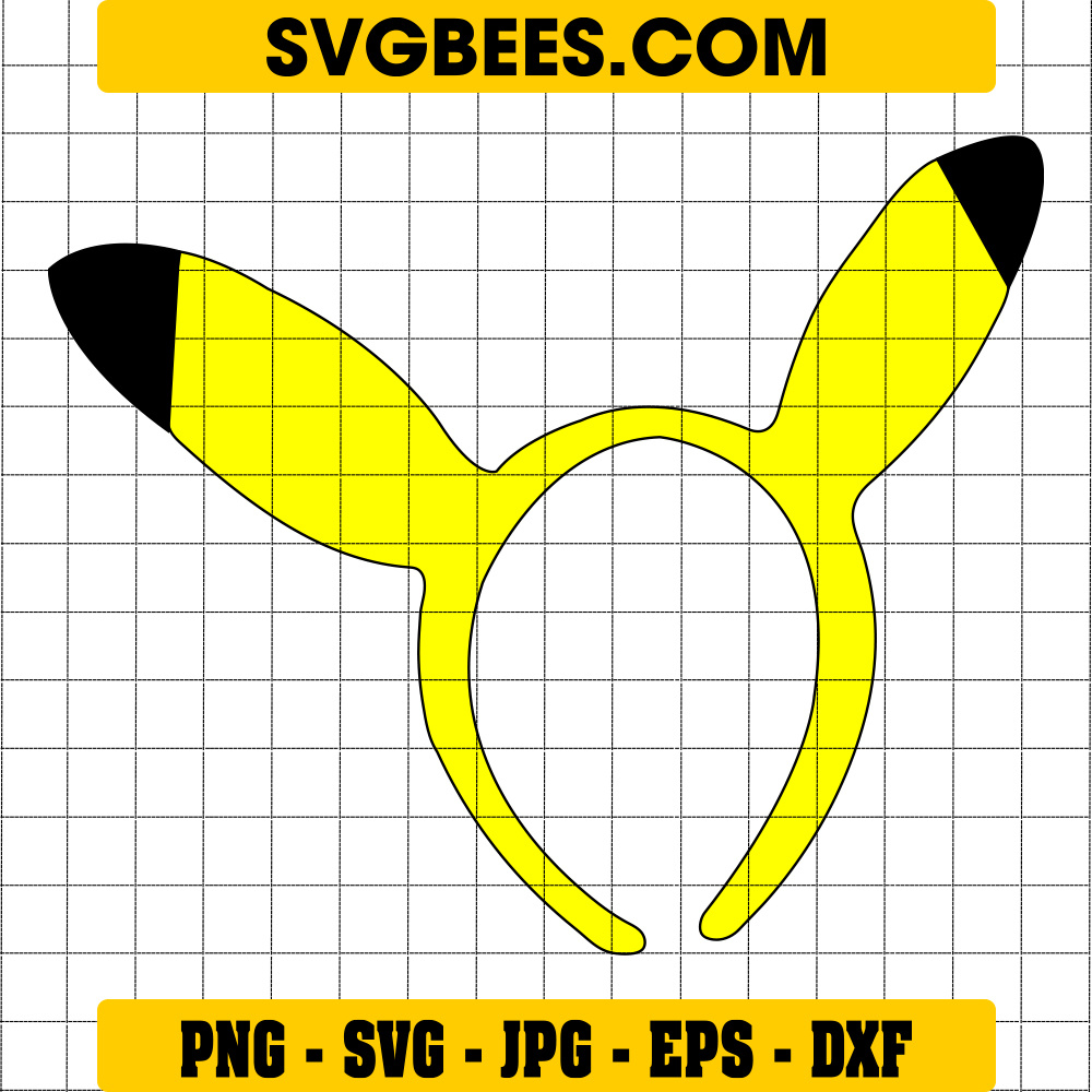 Pikachu Ears SVG by SVGbees: SVG Files for Cricut - Get Premium SVGs on ...