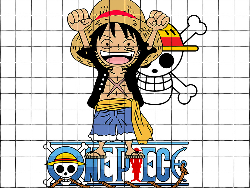 Luffy One Piece Svg designs, themes, templates and downloadable graphic ...