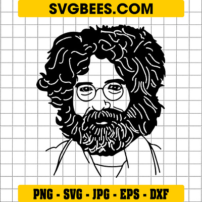 Jerry Garcia SVG jerry garcia svg svgbees