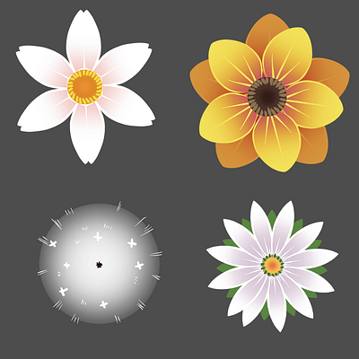 Flower Texture & Mock Labels 2d art branding concept art design illustration