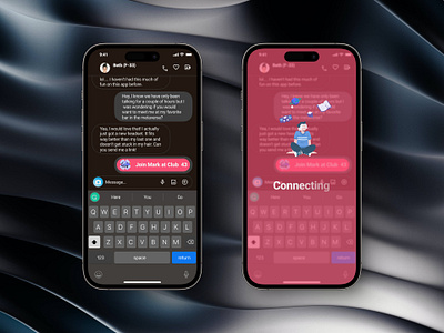 Day 3 SuperDribbble Design Challenge - Dating App With AI ai animation branding chapterr dating app design design challenge gethired gethired.design gradient graphic design illustration logo ui ux vector vr