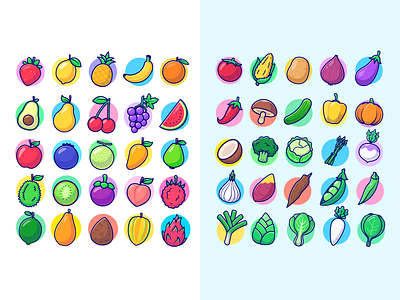 Fruit🥑🍉 or Vegetable🌽🥦 chef coloring cooking cute emoticon food fresh fruits garden healthy icon illustration juice logo mascot vegetables