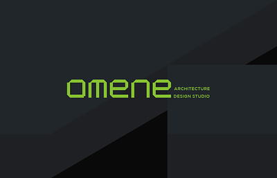 Omene architecture design studio abstract artchitec brand brand identity branding custom logo icon illustration letter logo logotype mark minimalist modern symbol text based typface vector visual identity wordmark