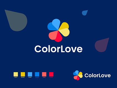 ColorLove Modern logo design app logo brand mark branding business logo colorful heart icon identity logo design logo designer logo inspiration logo mark logofolio logos logotype love logo modern logo popular logo symbol trendy