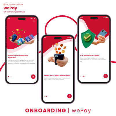 WePay Wallet App - Simplifying Your Finances branding financeapp fintech logo onboarding screens onboardingscreen ui wallet app walletapp wepay