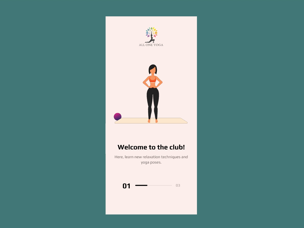 Yoga Onboarding Screens by 16pixel on Dribbble