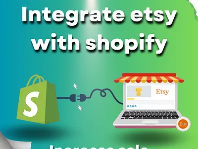 How to Integrate Etsy with Shopify? branding design etsy graphic design illustration landing page logo shopify shopify landing page shopify product page ui