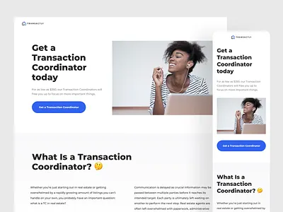 Landing Page UI design landing page ui ux