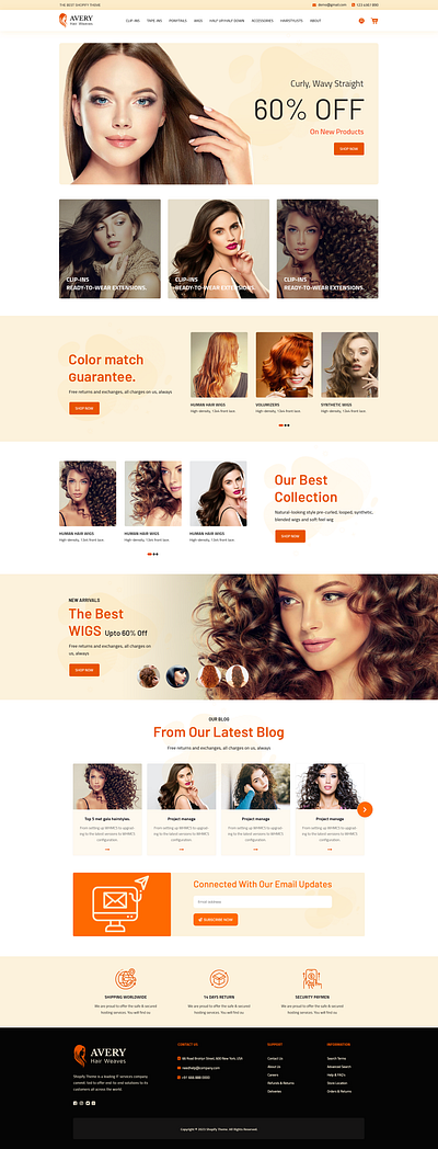 Hair Weaves e-commerce branding design graphic design illustration logo ui ux website design