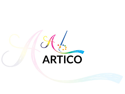 Art Logo art artist branding design graphic design illustration letter logo logo typography ui ux vector