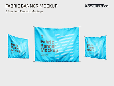 Fabric Banner Mockup advertise advertisement advertising banner banners fabric banner mock up mockup mockups outdoor photoshop premium psd template templates wall banner