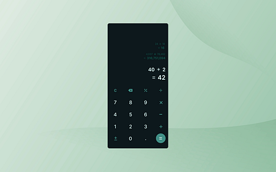 #DailyUI #004 calculator mobiledesign photoshop ui