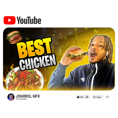 Food Thumbnail Design creativethumbnail gfxjohirol johirolgfx thumbnaildesign