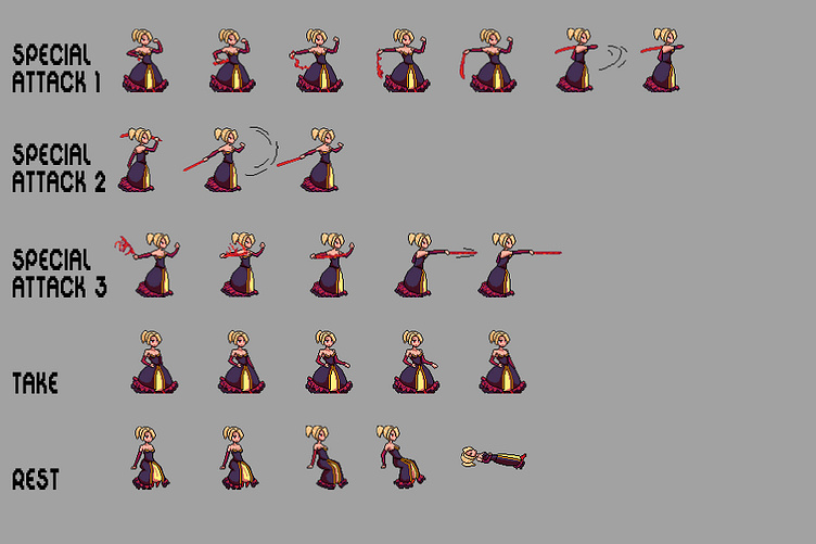 Vampire Pixel Art Character Sprites by 2D Game Assets on Dribbble