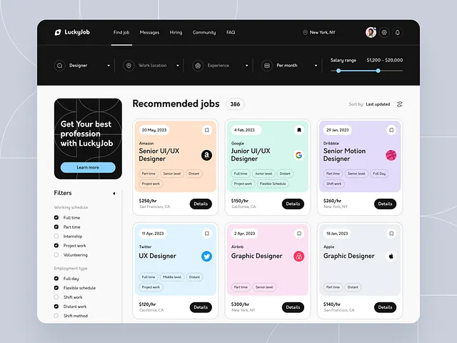 Browse thousands of Advanced Search UI Design images for design ...