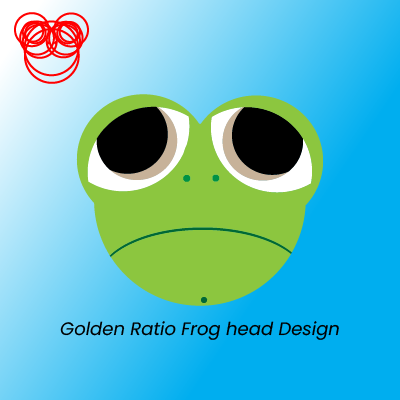 Golden Ratio Frog Head Design app branding design graphic design illustration logo typography ui ux vector