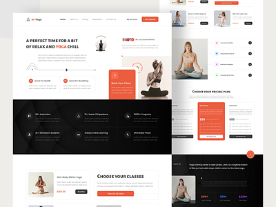 Yoga Training Website dribbble 2023 fitness gym health meditation minimal personal trainer personal training physical activity popular simple sport training program trainning web design website wellness workout yoga yoga landing page