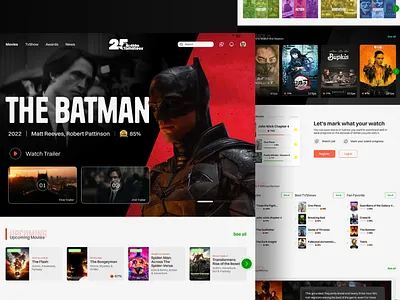 Redesign Rotten Tomatoes website clean design redesign revamp rotten tomatoes ui uiinspiration ux website weeklyui