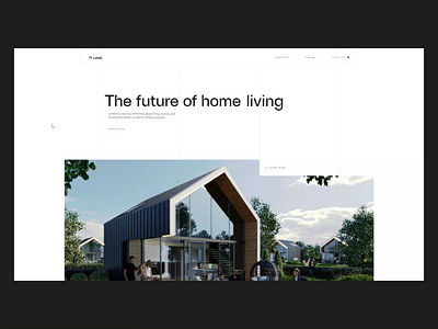 🏡LVNG | Real Estate 3.0 achromatic animation black dark mode development hero interaction design landing page light mode lottie modern motion design motion graphics real estate ui ux web3 white