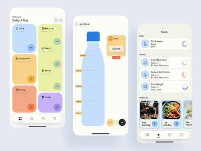 Nutrilio Redesign App calories clean diet fitness app fitness application food food and drink healthcare healthcare product healthy eating healthy lifestyle lifestyle nutrition supplement website ui ux vitamin water weight loss