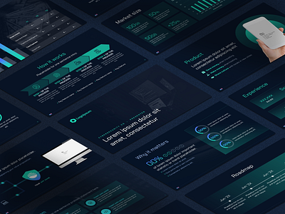 Cybersecurity Pitch Deck Template cybersecurity dark data privacy data security figma gradient investor deck mockup perspective perspective mockup pitch deck pitch deck template pitch decks powerpoint presentation presentations privacy security slides template