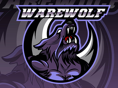 Warewolf Logo Esport art branding caricature design division e sport logo esport esport team gamer gaming illustration legend logo mythology squad team vector warewolf
