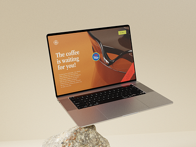 Coffeematic - Coffee Webdesign 3d brown coffee inspiration interface mockup orange retro ui ux vintage web webdesign