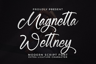 Magnetta Wettney - Modern Script Font abc