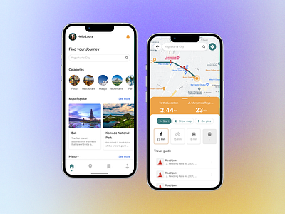 Maps Traffic - Navigation App app design mobile navigation page ui uiux