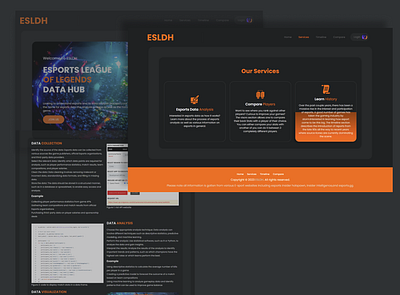 esldh.co.uk, An Esports data analyzing website. design e commerce e sports esports gaming illustration logo online ui web web design web development website website development