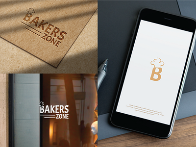BAKERS ZONE LOGO | ICON baked with love baker bakers zone bakery bakery logo branding delightful graphic design logo sweet tasty