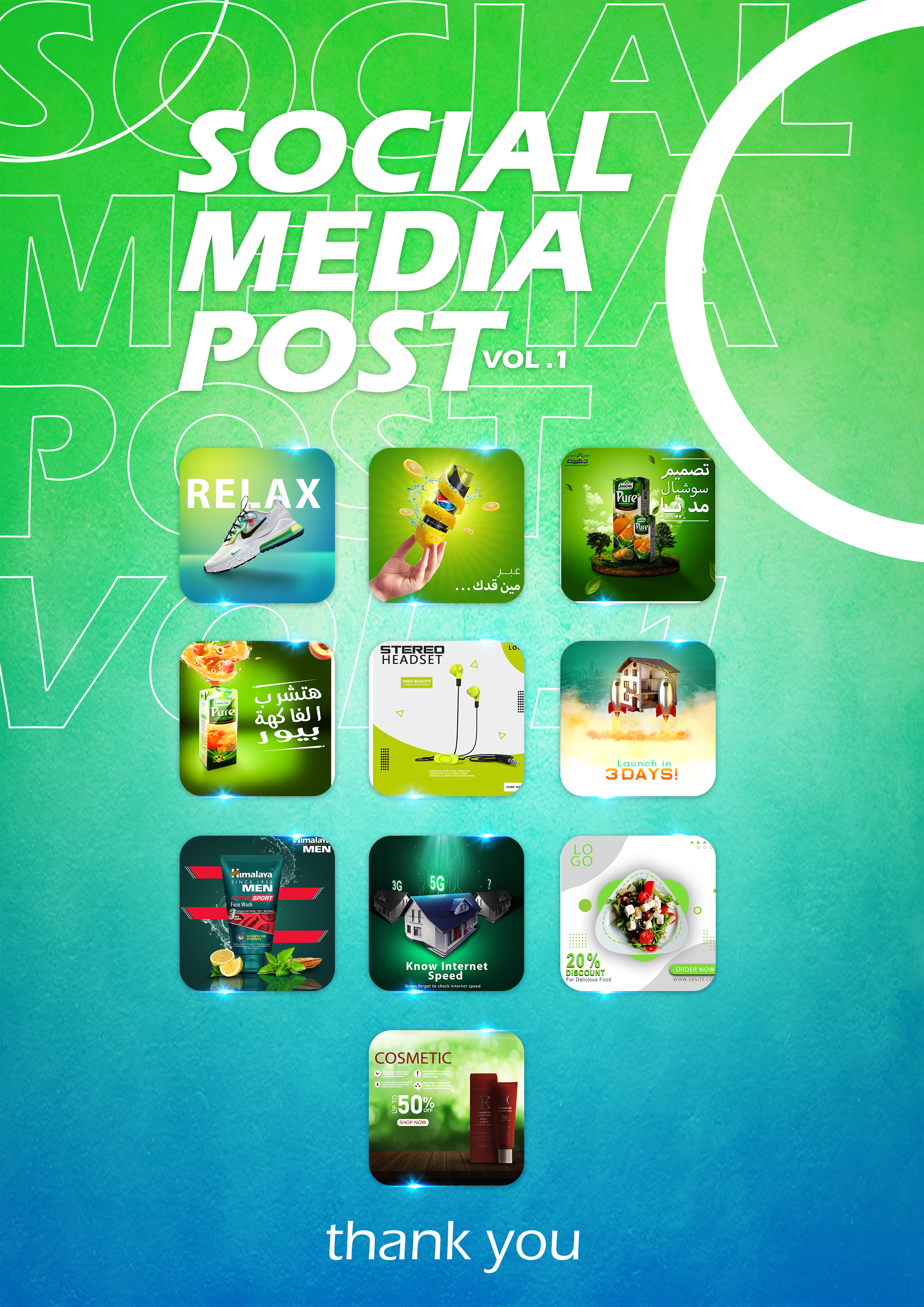 Social Media Posts banner branding design facebook design graphic design illustration instegram logo post post design posts socail media designs social media design vector youtube thumbnail