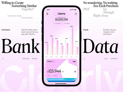 Analytics animation bank coin crypto data interface money news slide