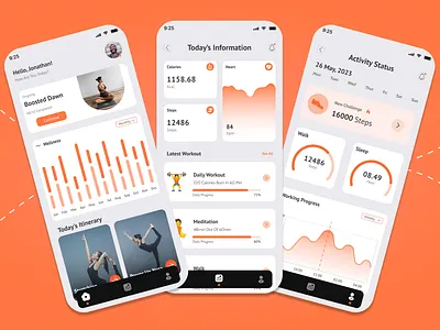 ProWellness App UI challenge fitness track your fitness ui wellness wellness app wellness ui workouts