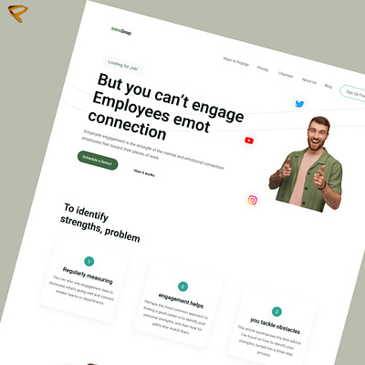 Employee company figma figmadesign landing page design landingpage product productdesign ui uidesign uiux uiuxdesign ux web design