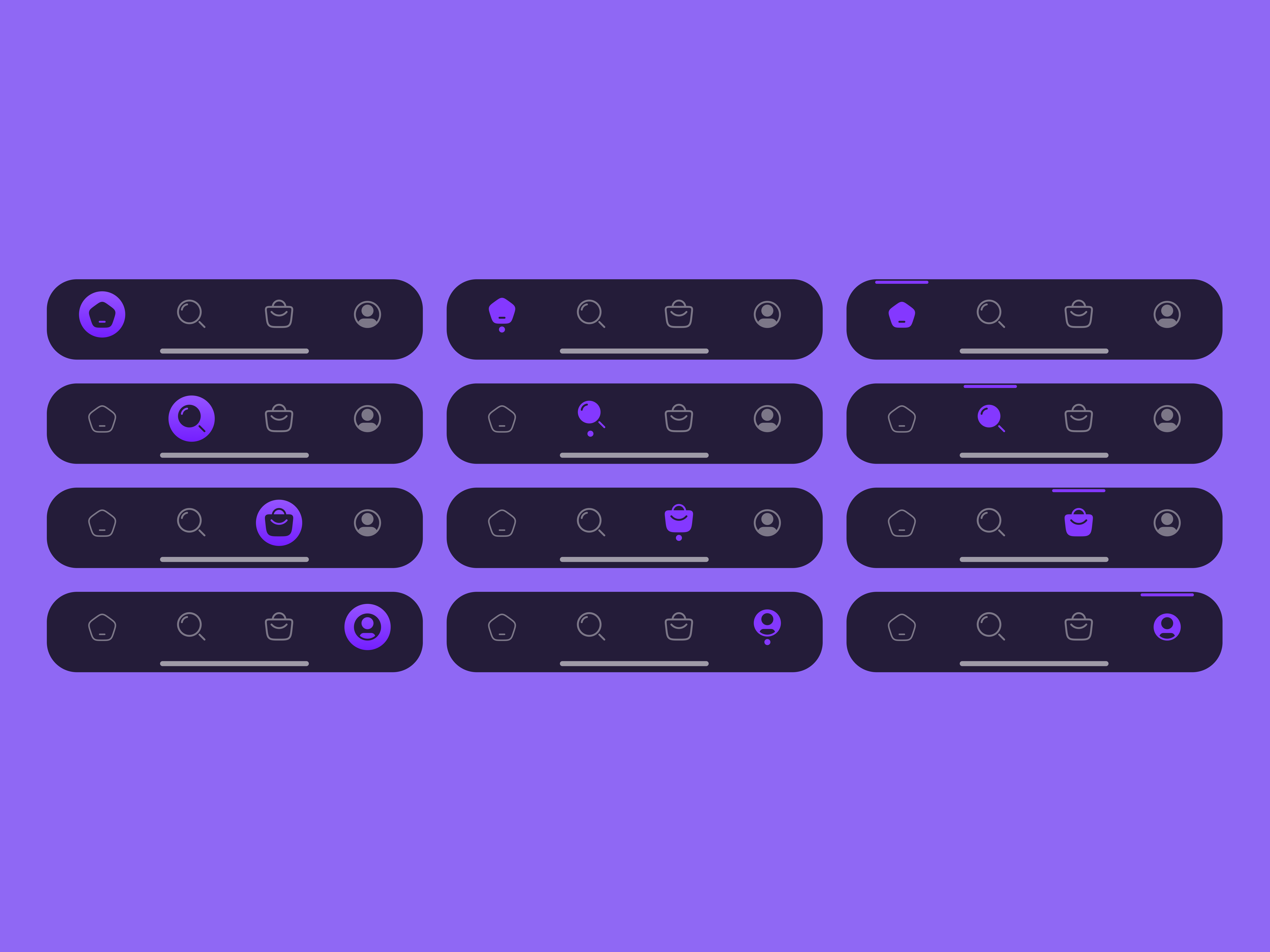 Navigation bar by Metamin on Dribbble