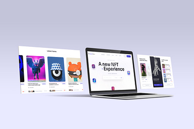 NFT Marketplace Website Design & Video Production animation artwork branding design figma graphic design illustration motion graphics ui ux vector website